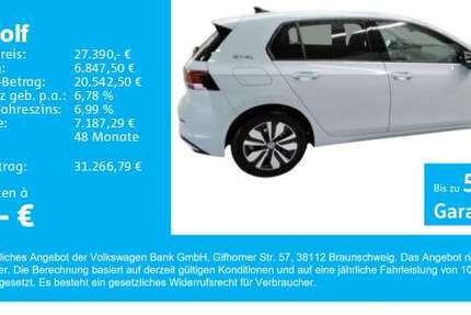 VW Golf 9.100 km 27.390 € Gersthofen 86368