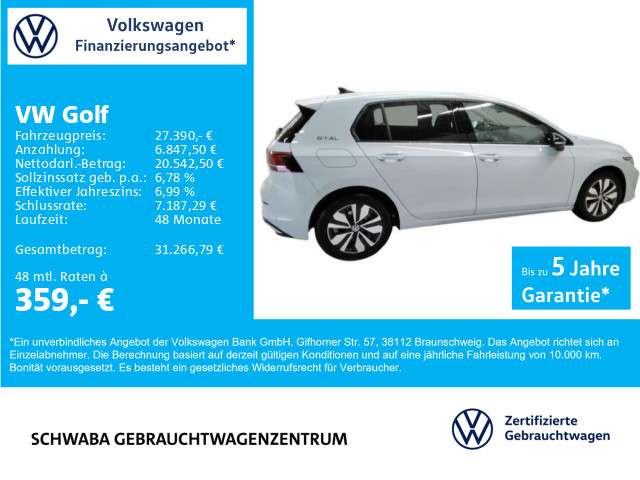 VW Golf 9.100 km 27.390 € Gersthofen 86368