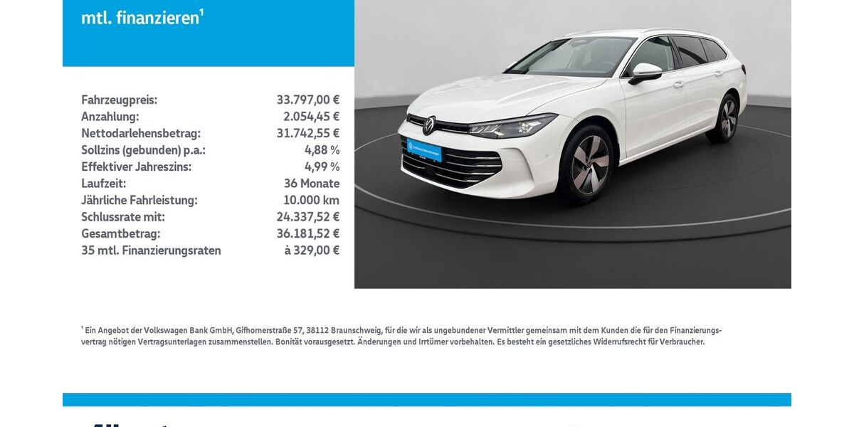 VW Passat Variant 24.719 km 33.797 &euro; Nordhausen 99734