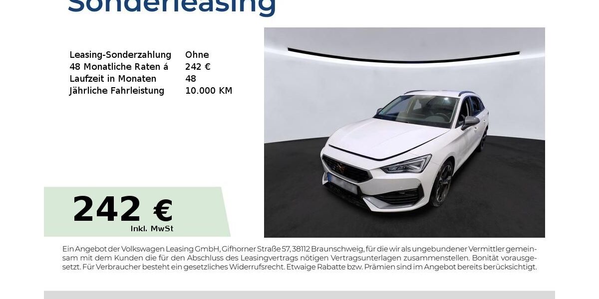 Cupra Leon 69.970 km 21.950 &euro; Bernburg 06406