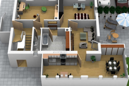 Moderne, kernsan. 3,5-Zi.-Whn. 94m³ inkl. Einbauküche, Terrasse 3 zimmer