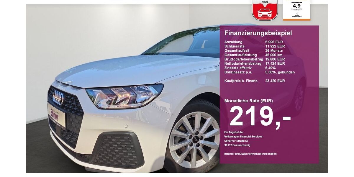 Audi A1 5.200 km 23.420 &euro; Albbruck 79774