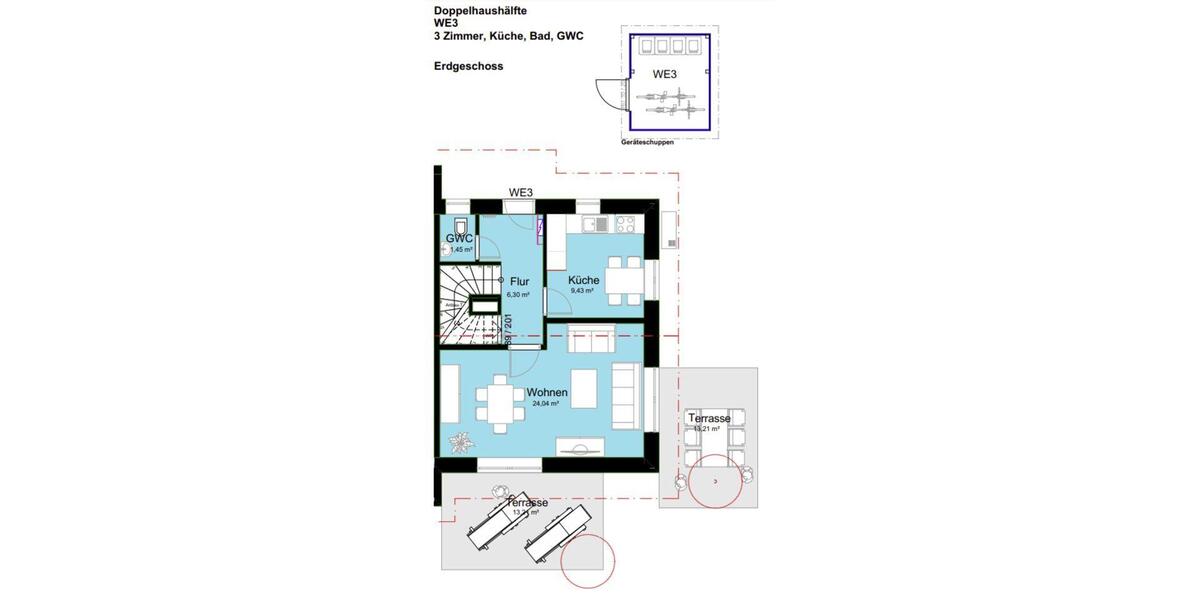Etagenwohnung Lorup - 3 Zimmer, 86 m&sup2;, 860&euro; | Angebot:24365794