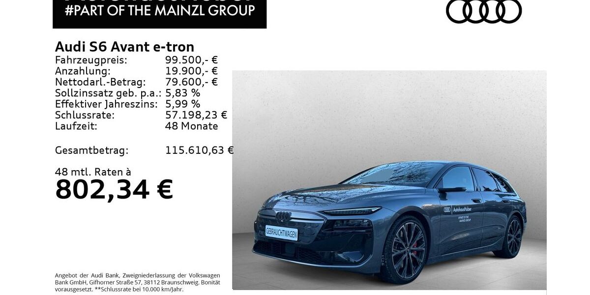 Audi S6 e-tron 18.070 km 99.500 &euro; Bad Reichenhall 83435