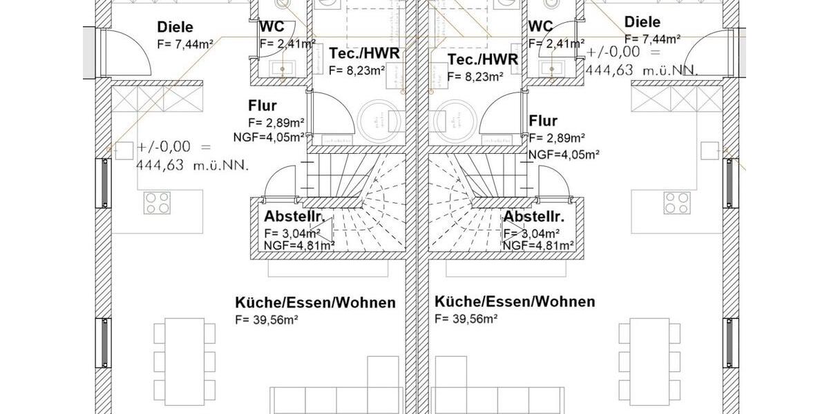 Doppelhaushälfte Ergoldsbach Langenhettenbach - 5 Zimmer, 120 m&sup2;, 1.400&euro; | Angebot:24844307