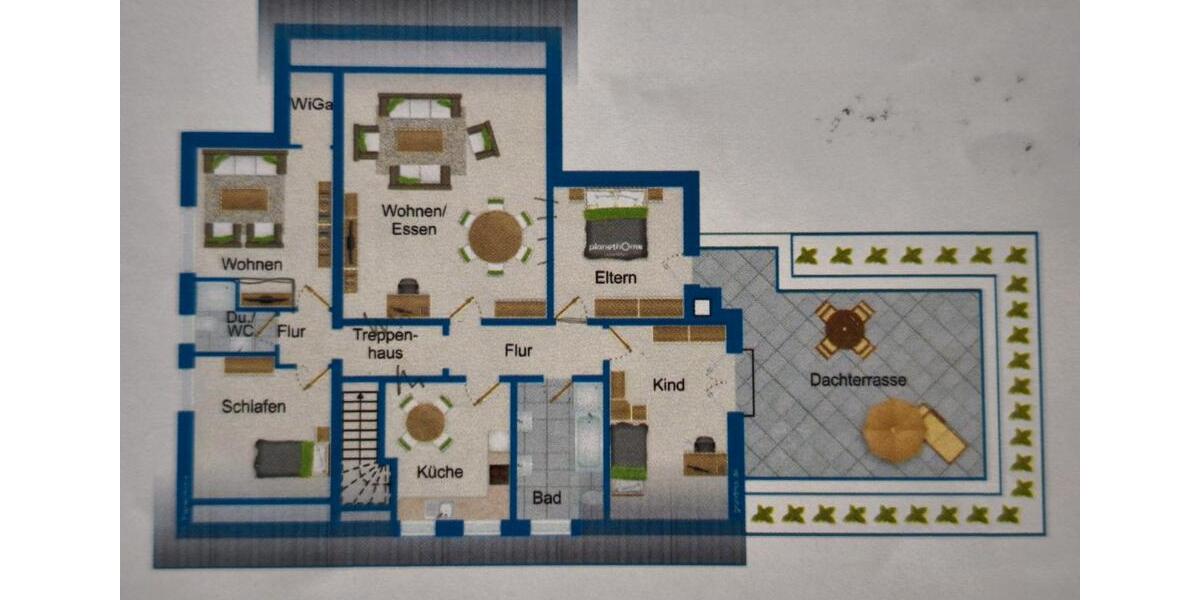 Terrassenwohnung Wallenhorst - 5 Zimmer, 138 m&sup2;, 425.000&euro; | Angebot:26790344