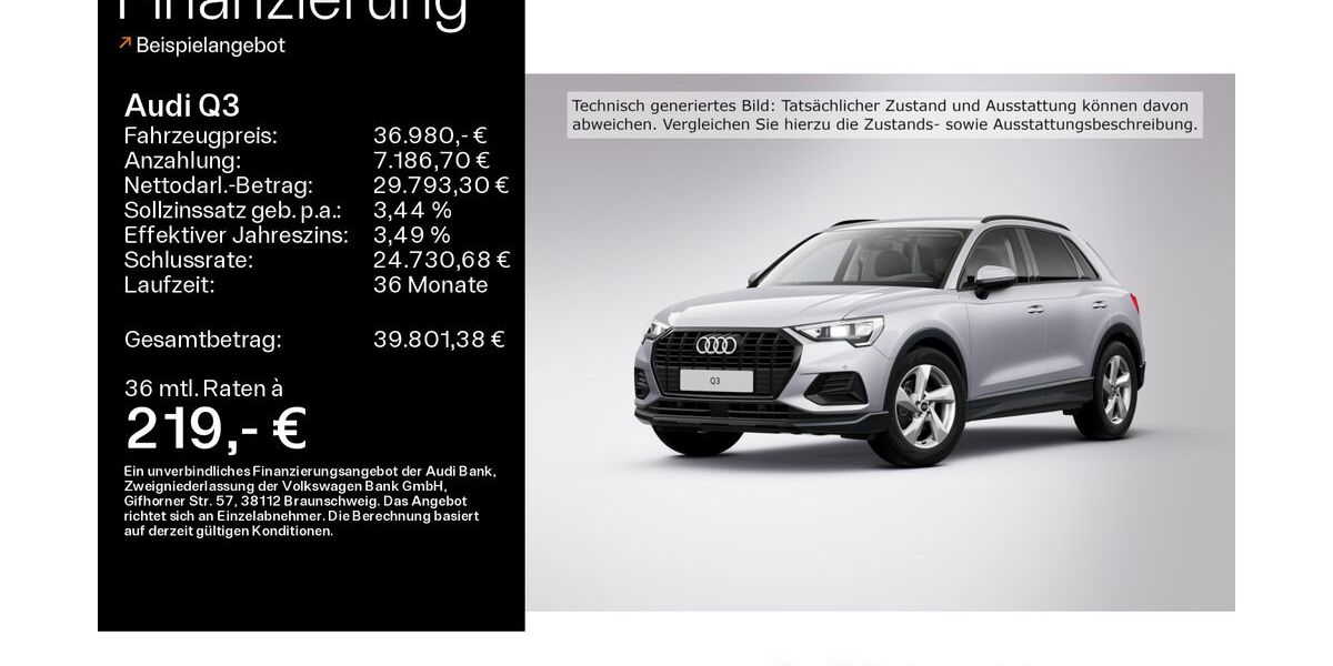 Audi Q3 7.533 km 36.980 &euro; Haßfurt 97437