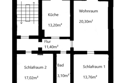 Wohnung Mülheim an der Ruhr Rechtsruhr-Nord - 3.5 Zimmer, 79 m&sup2;, 610&euro; | Angebot:24494000