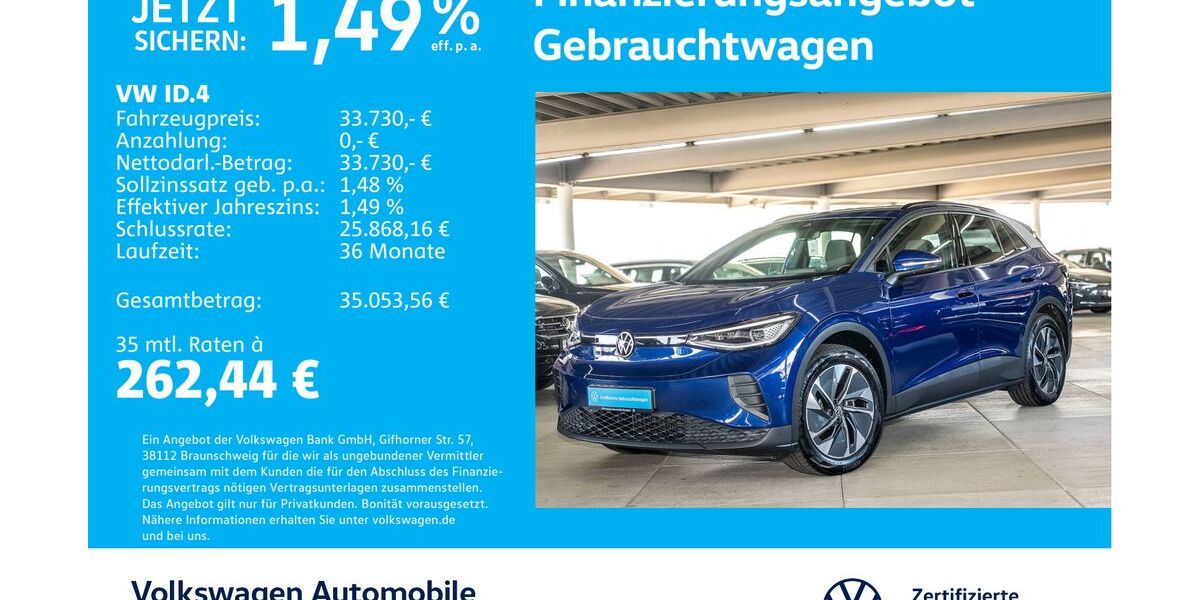 VW ID.4 6.358 km 33.730 € Stuttgart-Wangen 70188