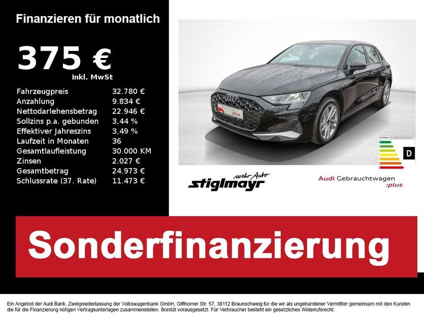 Audi A3 18.681 km 32.780 € Pfaffenhofen 85276