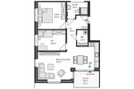 Erdgeschoßwohnung Emstek - 3 Zimmer, 75 m&sup2;, 1.060&euro; | Angebot:25590477