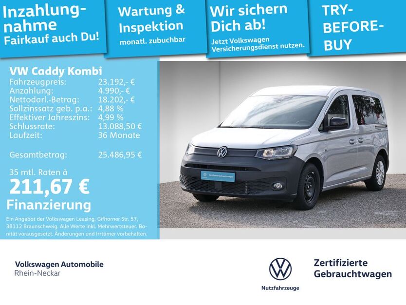 VW Caddy 35.444 km 23.192 € Mannheim 68309