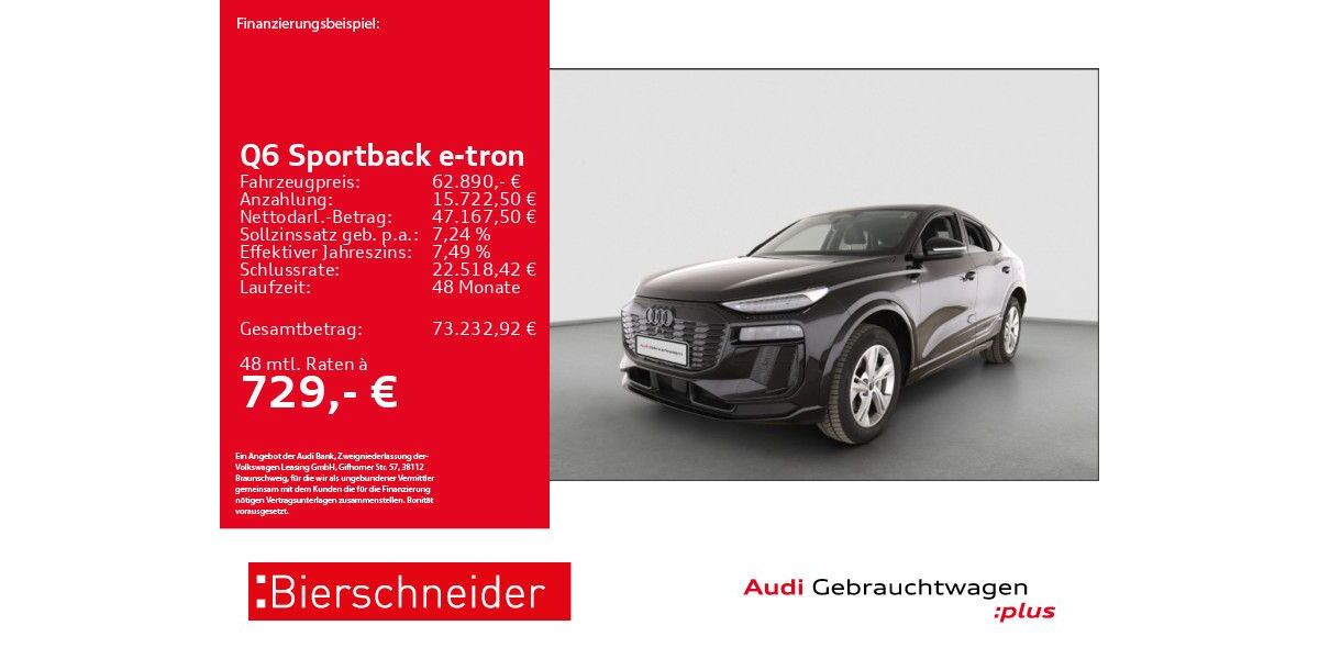 Audi Q6 e-tron 17.874 km 62.890 &euro; Aalen 73431