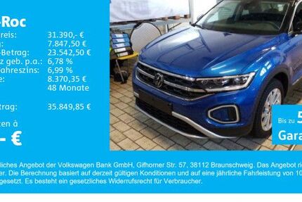 VW T-Roc 5.300 km 31.390 € Gersthofen 86368