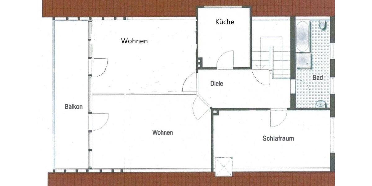 Etagenwohnung Löhne - 3 Zimmer, 90 m&sup2;, 895&euro; | Angebot:24020038