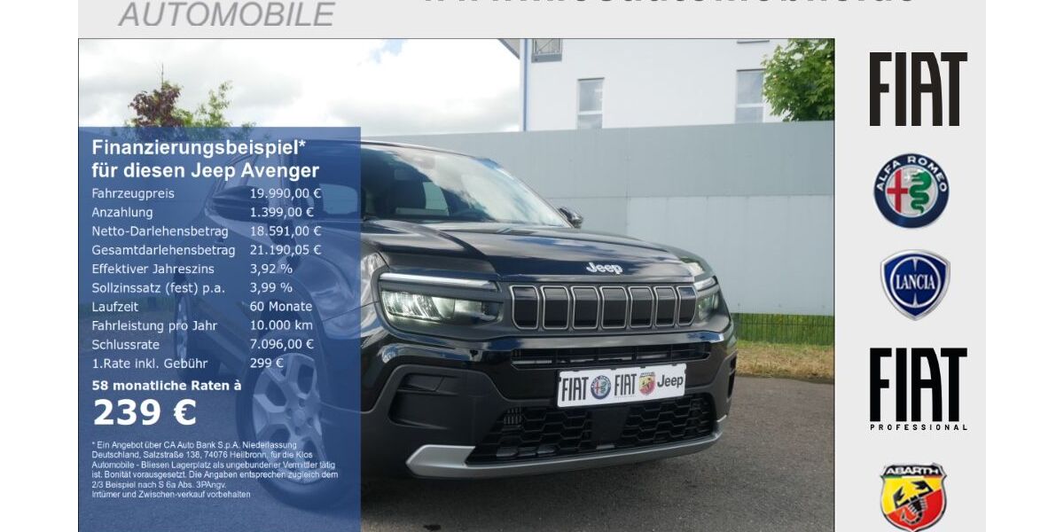 Jeep Avenger 12.574 km 19.490 &euro; Marpingen 66646