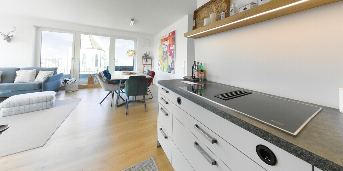 Exklusives Penthouse mit Alpenblick – stilvolles Wohnen nahe Salzburg - inkl. Einbauküche - Etagenwohnung Freilassing Freilassing | Angebot:27288484