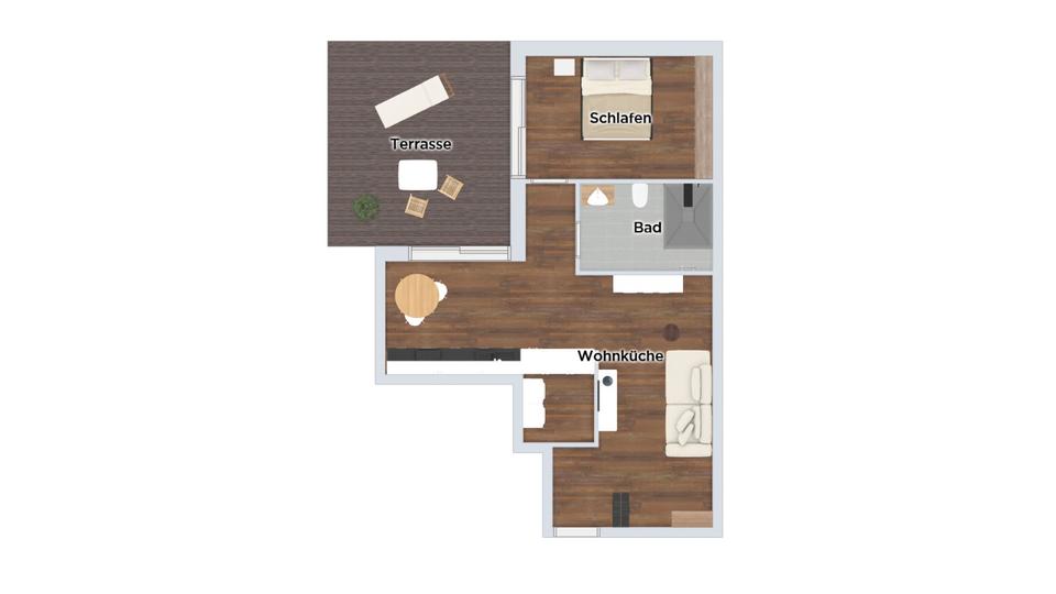 Erdgeschoßwohnung Eggenfelden - 2 Zimmer, 68 m&sup2;, 880&euro; | Angebot:26225269