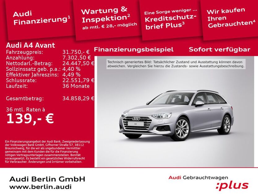 Audi A4 25.908 km 31.750 € Berlin 12489