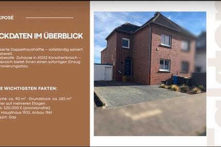 Haus Korschenbroich - 3.5 Zimmer, 90 m&sup2;, 519.000&euro; | Angebot:26716745
