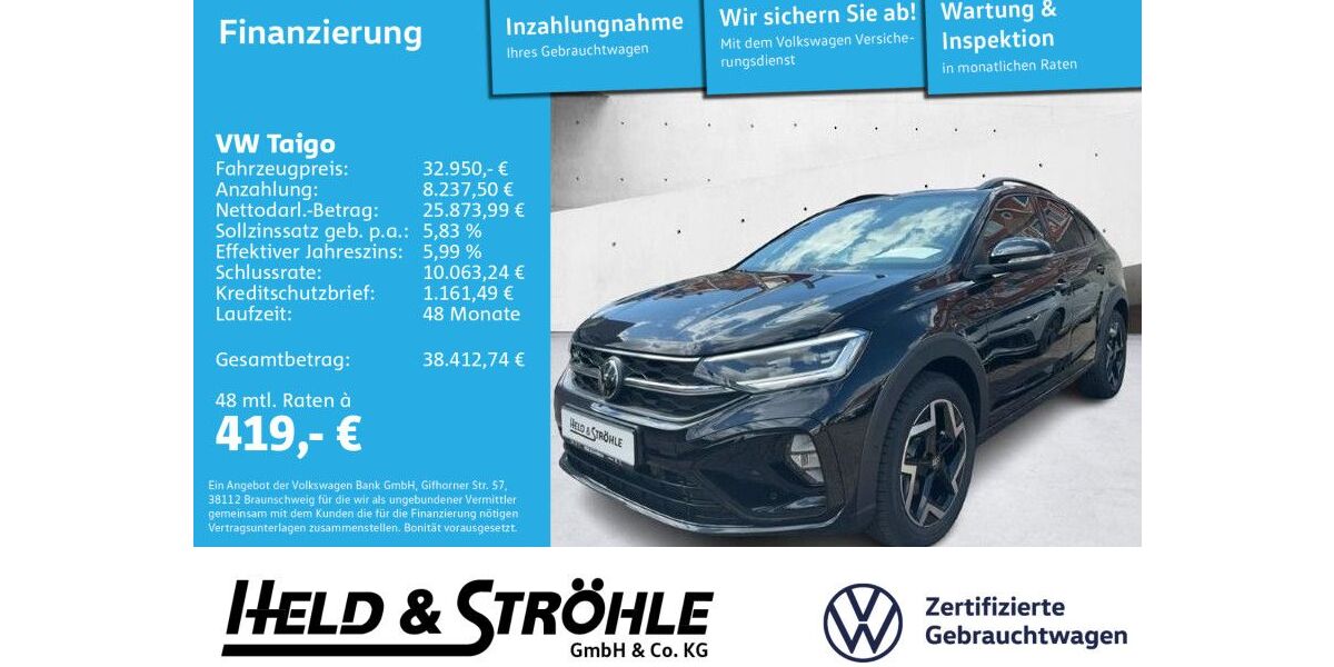 VW Taigo 2.001 km 32.950 &euro; Ulm 89077
