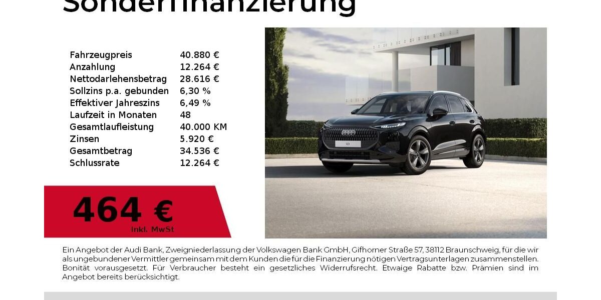 Audi Q3 9.900 km 40.480 &euro; Nürnberg 90411