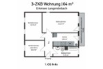 Etagenwohnung Erlensee - 3 Zimmer, 64 m&sup2;, 220.000&euro; | Angebot:27244210