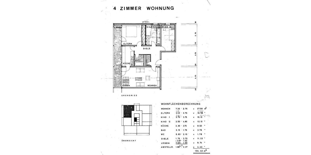 Etagenwohnung Ottweiler - 4 Zimmer, 104 m&sup2;, 89.000&euro; | Angebot:24837553