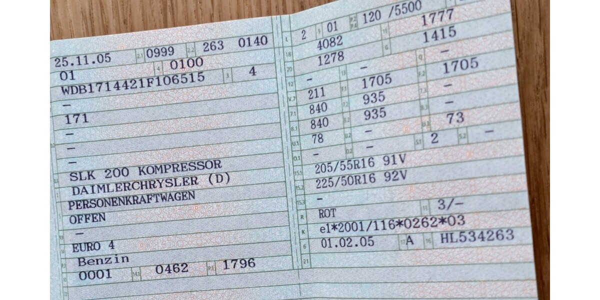 Mercedes-Benz SLK 200 153.400 km 12.799 &euro; Eimeldingen 79591