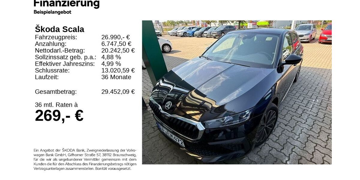 Skoda Scala 6.300 km 26.790 &euro; Gifhorn 38518