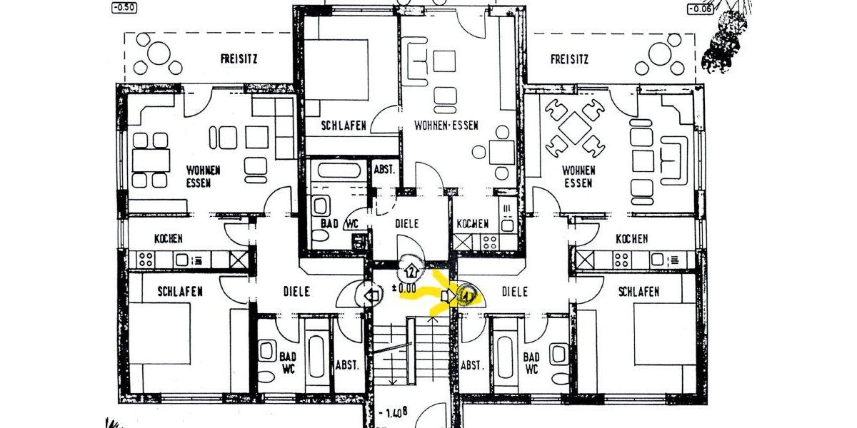 Erdgeschoßwohnung Altenkirchen (Westerwald) - 2 Zimmer, 65 m&sup2;, 180.000&euro; | Angebot:26996725
