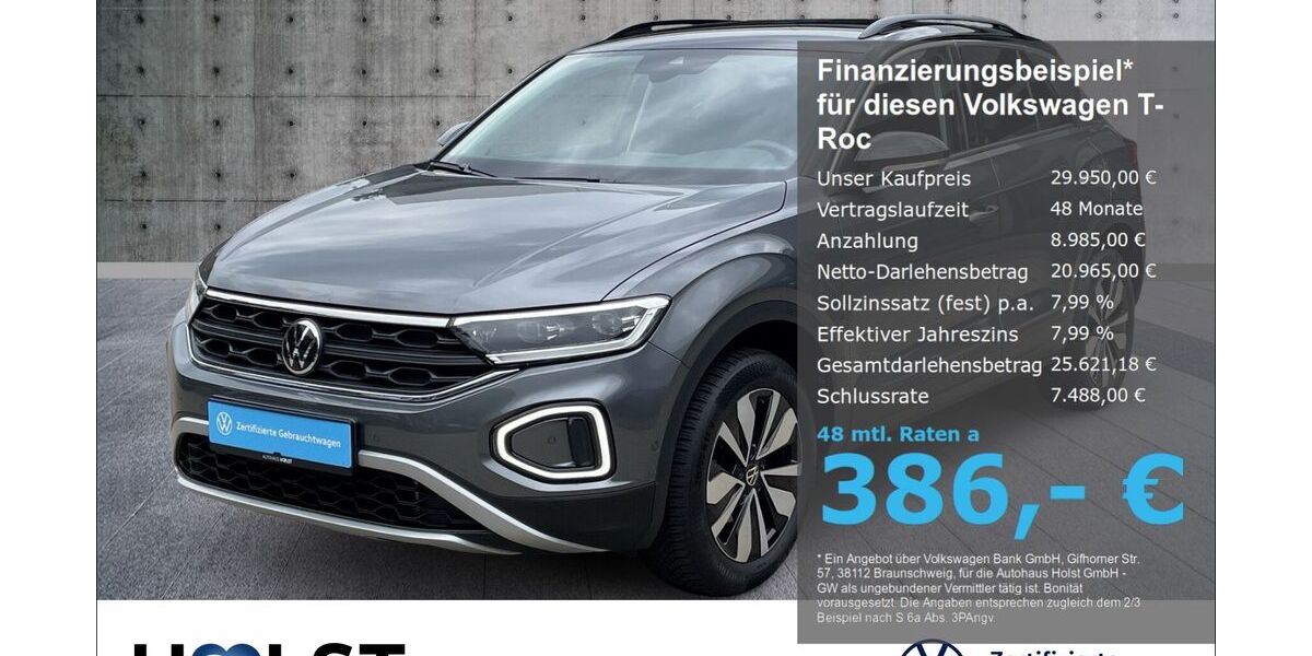 VW T-Roc 21.827 km 29.950 &euro; Scheeßel 27383