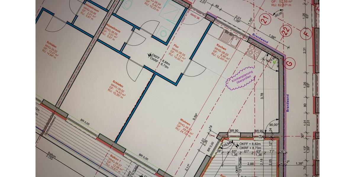 Etagenwohnung Teltow - 2 Zimmer, 79 m&sup2;, 1.192&euro; | Angebot:24532730