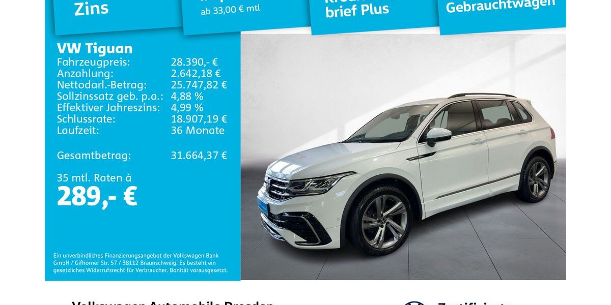 VW Tiguan 105.468 km 28.390 &euro; Dresden 01169