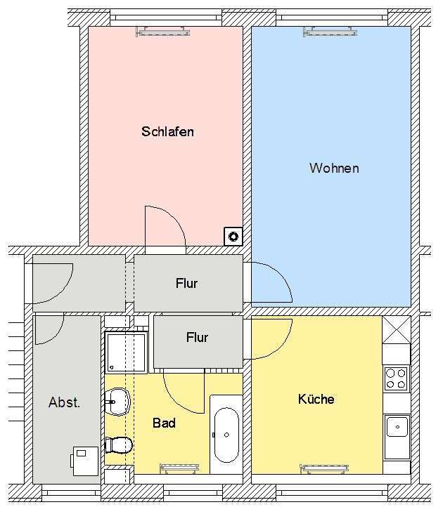 Wohnung zum Mieten in Dassow 540 € 66.92 m²