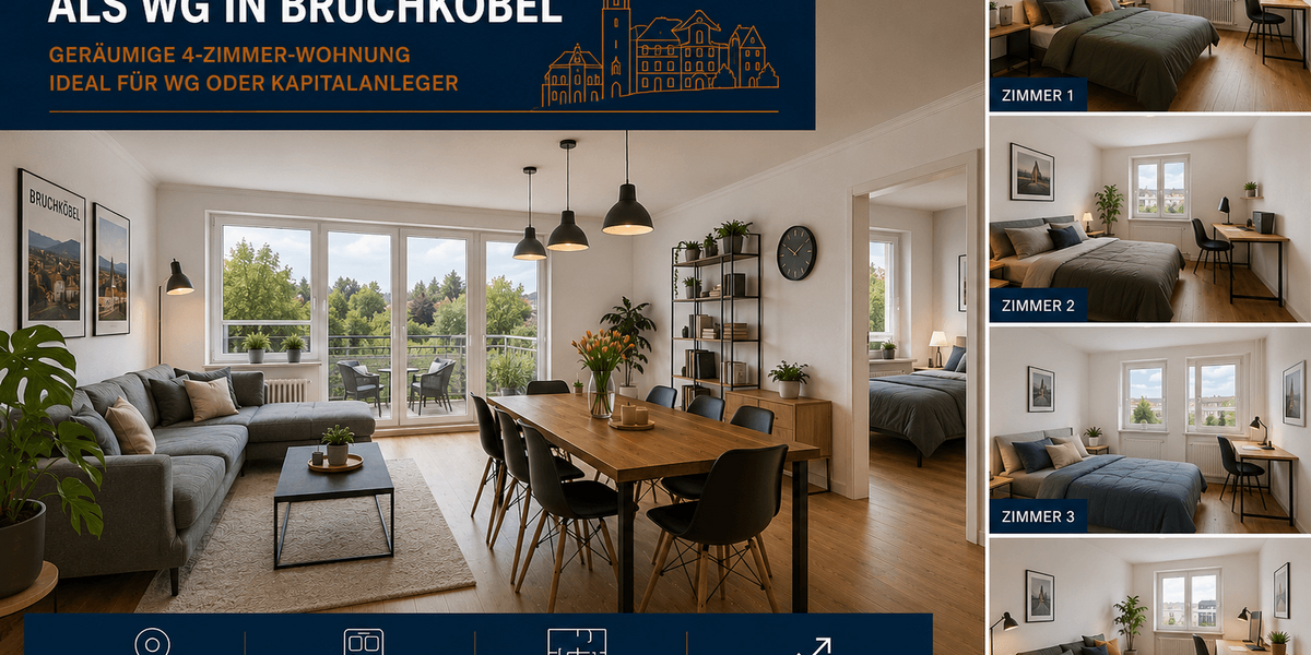Etagenwohnung Bruchköbel - 4 Zimmer, 79 m&sup2;, 223.000&euro; | Angebot:26902221