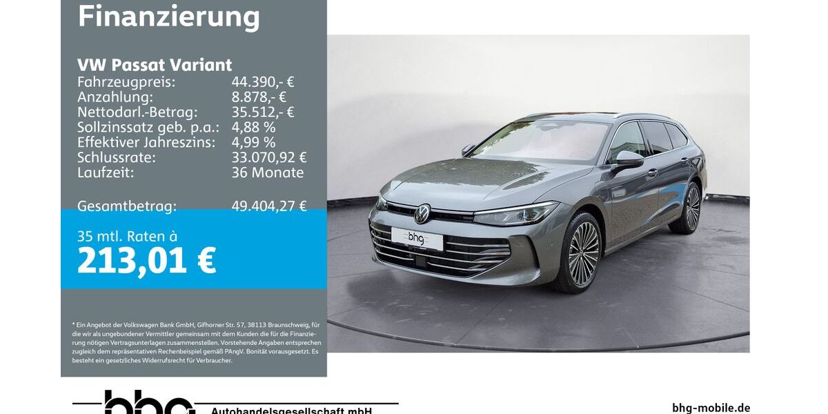 VW Passat Variant 6.993 km 43.820 &euro; Freiburg 79115