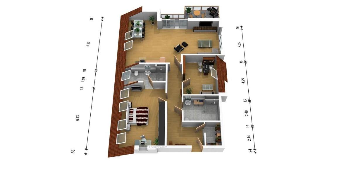 Dachgeschoßwohnung Siegen - 3 Zimmer, 118 m&sup2;, 498.000&euro; | Angebot:26814673