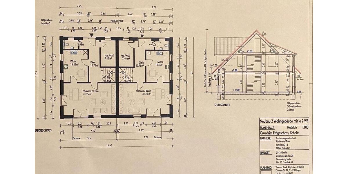 Doppelhaushälfte Stelle - 5 Zimmer, 140 m&sup2;, 675.000&euro; | Angebot:26112407
