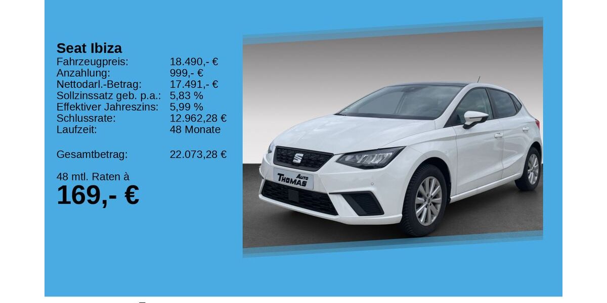 Seat Ibiza 22.156 km 18.490 &euro; Bonn 53227