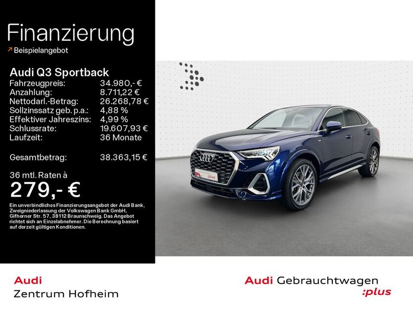 Audi Q3 62.694 km 34.980 € Hofheim 65719
