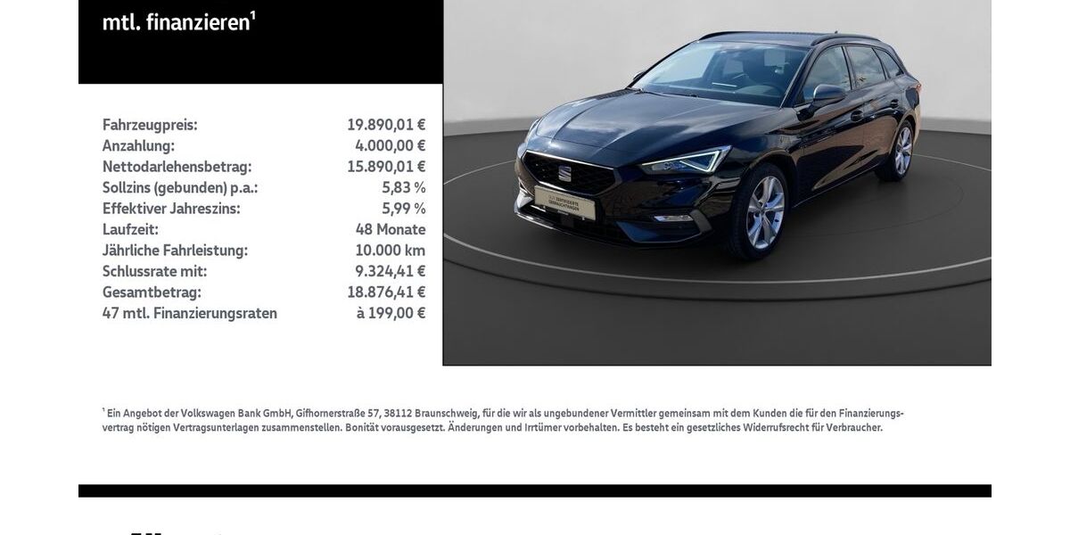 Seat Leon 67.500 km 19.498 &euro; Nordhausen 99734