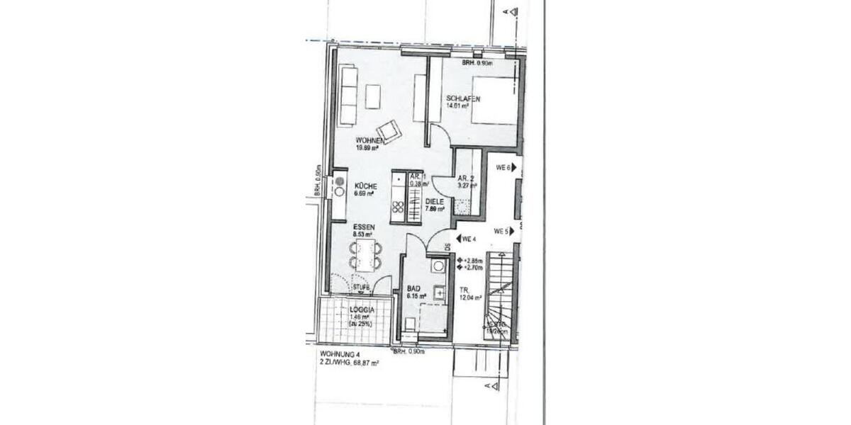 Etagenwohnung Kranenburg - 2 Zimmer, 69 m&sup2;, 660&euro; | Angebot:25328701