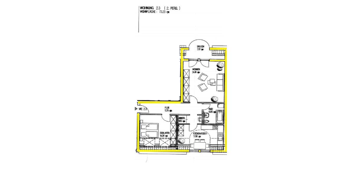 Dachgeschoßwohnung Plaidt - 2 Zimmer, 73 m&sup2;, 690&euro; | Angebot:26398064