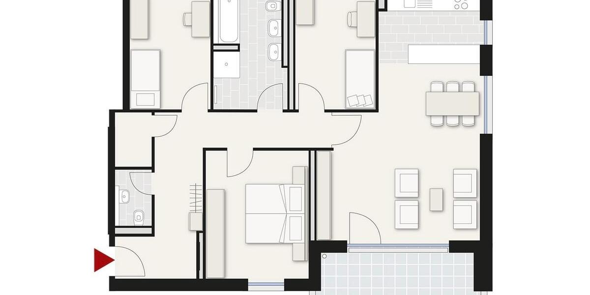Etagenwohnung Singen (Hohentwiel) - 4 Zimmer, 108 m&sup2;, 525.000&euro; | Angebot:26635672
