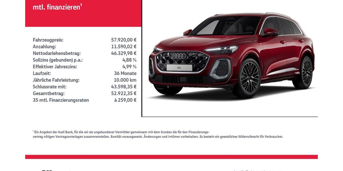 Audi Q5 23.815 km 57.920 &euro; Nordhausen 99734