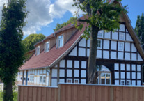 schöne 4-Zi.-EG-Whg incl. EBK u. Carport, saniertes Fachwerkhaus