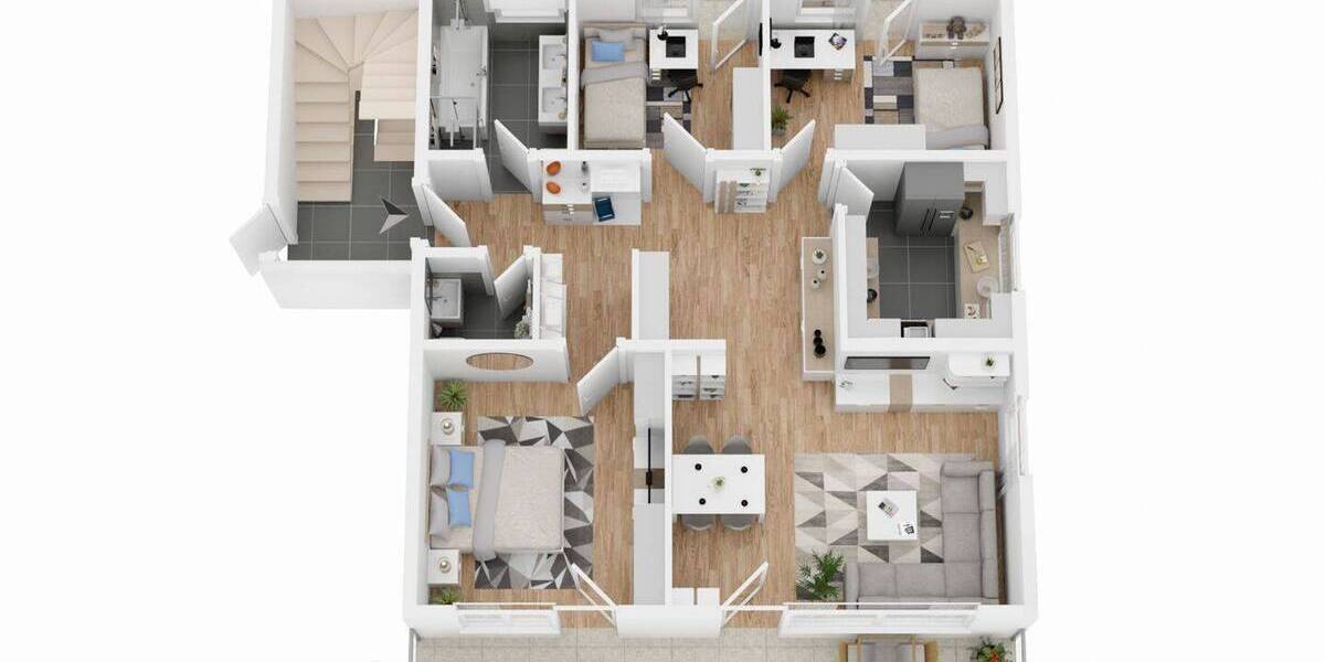 Etagenwohnung Donaueschingen - 4 Zimmer, 100 m&sup2;, 225.000&euro; | Angebot:26309034