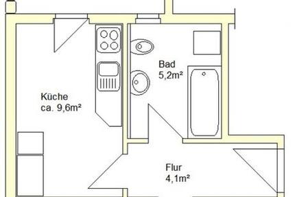 Wohnung Altenburg - 2 Zimmer, 43 m&sup2;, 42.000&euro; | Angebot:24796380
