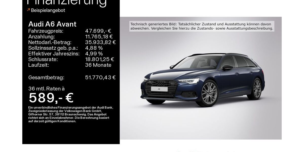 Audi A6 34.900 km 47.699 &euro; Linsengericht 63589